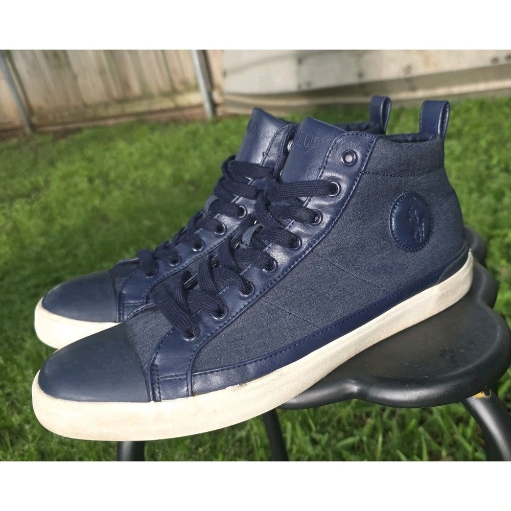 POLO RALPH LAUREN Clarke SK-VLC Navy Heather Rip Stop - US Size 11 D